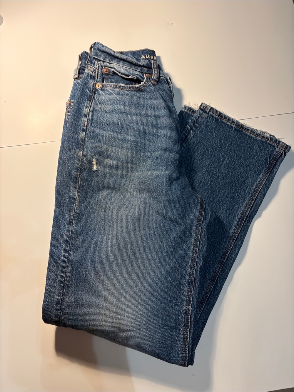 Women’s Curvy 90’s Straight American Eagle Jeans Size 0